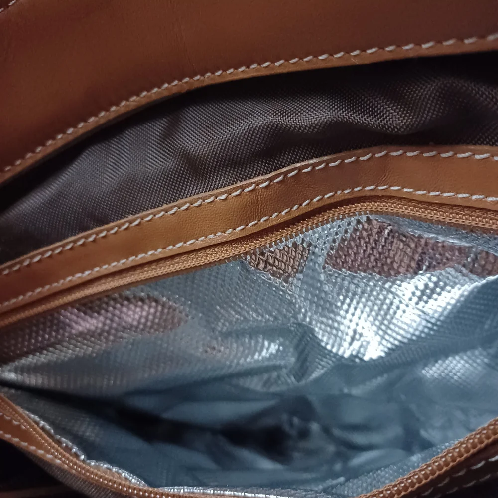 Born Leather Diaper Tote Bag